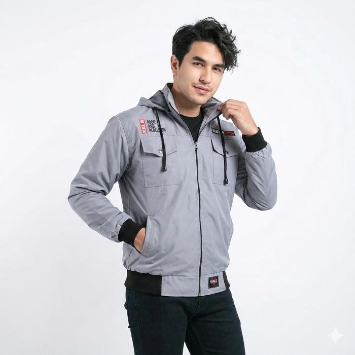 Jaket motor custom Bandung Konveksi HCK