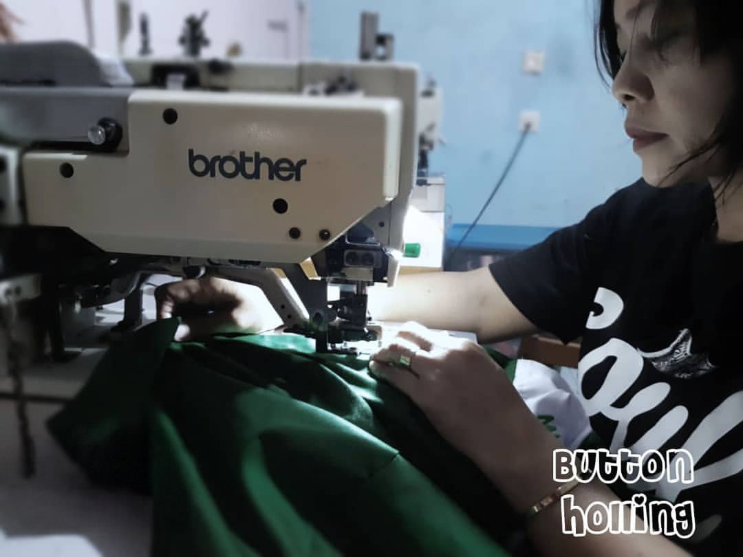 Mesin lubang kancing Konveksi HCK